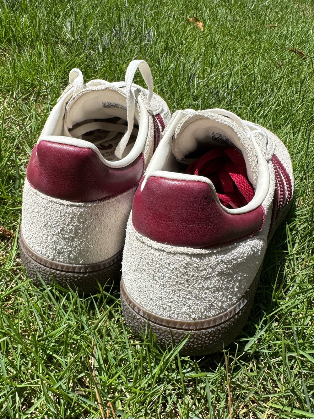 Like new Sambas 8 Handball SPEZIAL Maroon red and cream - Picture 3 of 5
